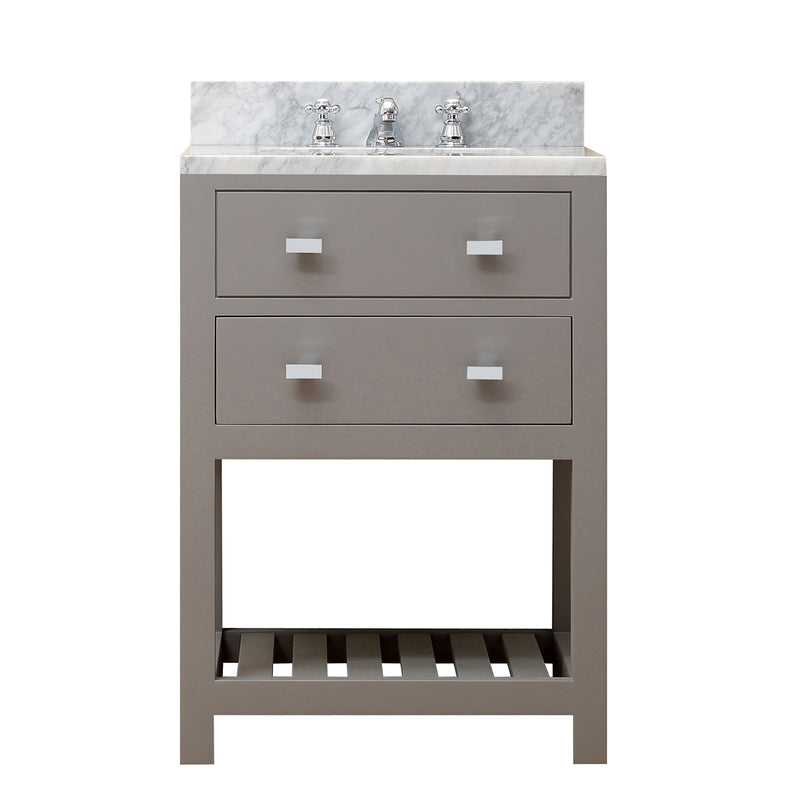 Water Creation 24" Cashmere Gray Single Sink Bathroom Vanity From The Madalyn Collection MA24CW01CG-000000000