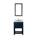 Water Creation 24" Monarch Blue Single Sink Bathroom Vanity with F2-0012 Satin Gold Faucet From The Madalyn Collection MA24CW06MB-000TL1206