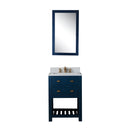 Water Creation 24" Monarch Blue Single Sink Bathroom Vanity with F2-0013 Satin Gold Faucet From The Madalyn Collection MA24CW06MB-000FX1306