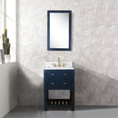 Water Creation 24" Monarch Blue Single Sink Bathroom Vanity with F2-0012 Satin Gold Faucet From The Madalyn Collection MA24CW06MB-000TL1206