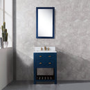 Water Creation 24" Monarch Blue Single Sink Bathroom Vanity with F2-0013 Satin Gold Faucet From The Madalyn Collection MA24CW06MB-000FX1306