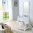 Water Creation 24" Pure White Single Sink Bathroom Vanity with Faucet From The Madalyn Collection MA24CW01PW-000BX0901