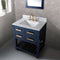 Water Creation 30" Monarch Blue Single Sink Bathroom Vanity with Mirror From The Madalyn Collection MA30CW06MB-R21000000