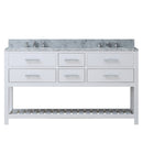 Water Creation 60" Pure White Double Sink Bathroom Vanity From The Madalyn Collection MA60CW01PW-000000000