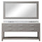 Water Creation 72" Cashmere Gray Double Sink Bathroom Vanity with Matching Large Framed Mirror From The Madalyn Collection MA72CW01CG-R72000000