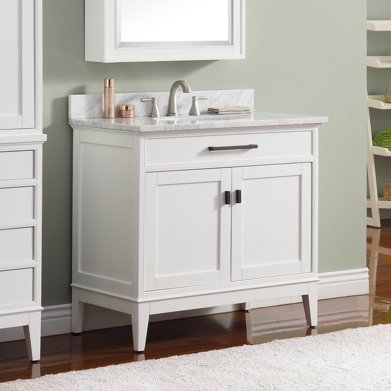 Avanity Madison 37 inch Vanity Combo MADISON-VS36-WT-C