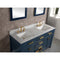 Water Creation Madison 60" Double Sink Carrara White Marble Vanity In Monarch Blue MS60CW06MB-000000000