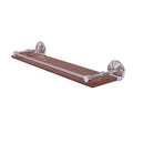 Allied Brass Monte Carlo Collection 22 Inch Solid IPE Ironwood Shelf with Gallery Rail MC-1-22-GAL-IRW-PC