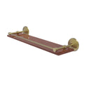 Allied Brass Monte Carlo Collection 22 Inch Solid IPE Ironwood Shelf with Gallery Rail MC-1-22-GAL-IRW-SBR