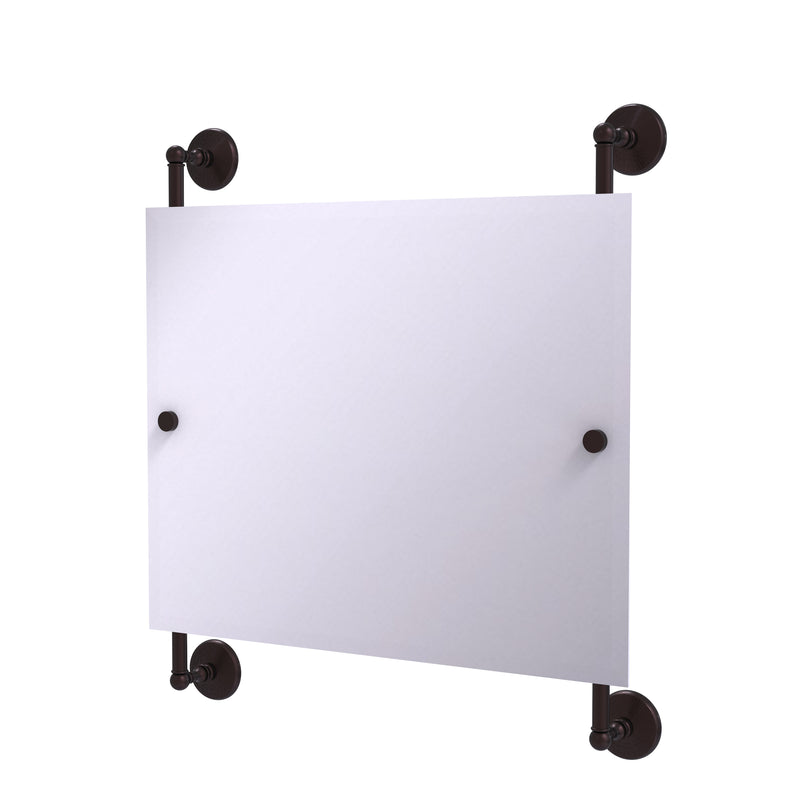 Allied Brass Monte Carlo Landscape Rectangular Frameless Rail Mounted Mirror MC-27-93-ABZ