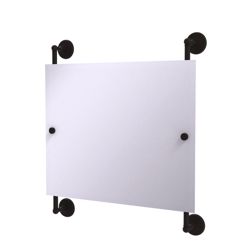 Allied Brass Monte Carlo Landscape Rectangular Frameless Rail Mounted Mirror MC-27-93-ORB