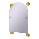 Allied Brass Monte Carlo Arched Top Frameless Rail Mounted Mirror MC-27-94-PB
