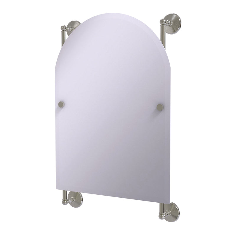 Allied Brass Monte Carlo Arched Top Frameless Rail Mounted Mirror MC-27-94-SN