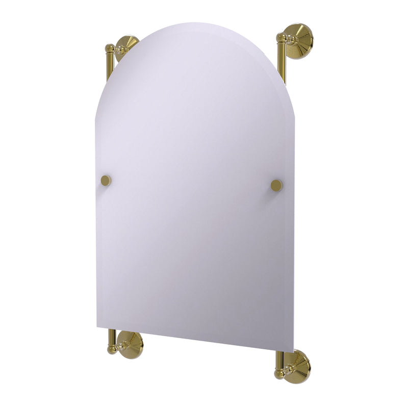 Allied Brass Monte Carlo Arched Top Frameless Rail Mounted Mirror MC-27-94-UNL