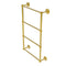 Allied Brass Monte Carlo Collection 4 Tier 24 Inch Ladder Towel Bar with Dotted Detail MC-28D-24-PB