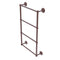 Allied Brass Monte Carlo Collection 4 Tier 24 Inch Ladder Towel Bar with Groovy Detail MC-28G-24-CA