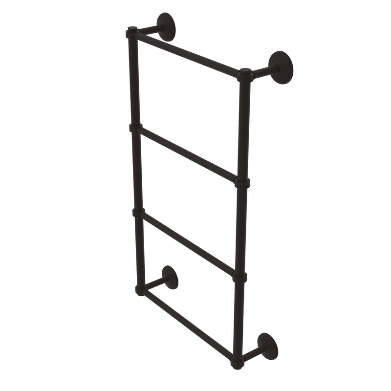Allied Brass Monte Carlo Collection 4 Tier 24 Inch Ladder Towel Bar with Groovy Detail MC-28G-24-ORB