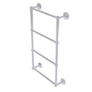 Allied Brass Monte Carlo Collection 4 Tier 24 Inch Ladder Towel Bar with Groovy Detail MC-28G-24-PC