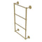 Allied Brass Monte Carlo Collection 4 Tier 24 Inch Ladder Towel Bar with Groovy Detail MC-28G-24-SBR