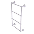 Allied Brass Monte Carlo Collection 4 Tier 24 Inch Ladder Towel Bar with Groovy Detail MC-28G-24-SCH