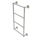 Allied Brass Monte Carlo Collection 4 Tier 24 Inch Ladder Towel Bar with Groovy Detail MC-28G-24-SN