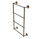 Allied Brass Monte Carlo Collection 4 Tier 36 Inch Ladder Towel Bar with Groovy Detail MC-28G-36-ABR