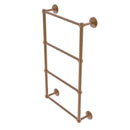 Allied Brass Monte Carlo Collection 4 Tier 36 Inch Ladder Towel Bar with Groovy Detail MC-28G-36-BBR