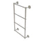 Allied Brass Monte Carlo Collection 4 Tier 36 Inch Ladder Towel Bar with Groovy Detail MC-28G-36-SN