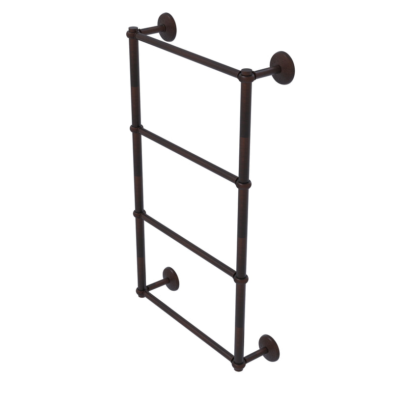Allied Brass Monte Carlo Collection 4 Tier 30 Inch Ladder Towel Bar with Twisted Detail MC-28T-30-VB
