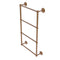 Allied Brass Monte Carlo Collection 4 Tier 36 Inch Ladder Towel Bar with Twisted Detail MC-28T-36-BBR