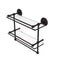 Allied Brass Monte Carlo Collection 16 Inch Gallery Double Glass Shelf with Towel Bar MC-2TB-16-GAL-ABZ