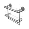 Allied Brass Monte Carlo Collection 16 Inch Gallery Double Glass Shelf with Towel Bar MC-2TB-16-GAL-GYM