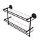 Allied Brass 22 Inch Gallery Double Glass Shelf with Towel Bar MC-2TB-22-GAL-ABZ