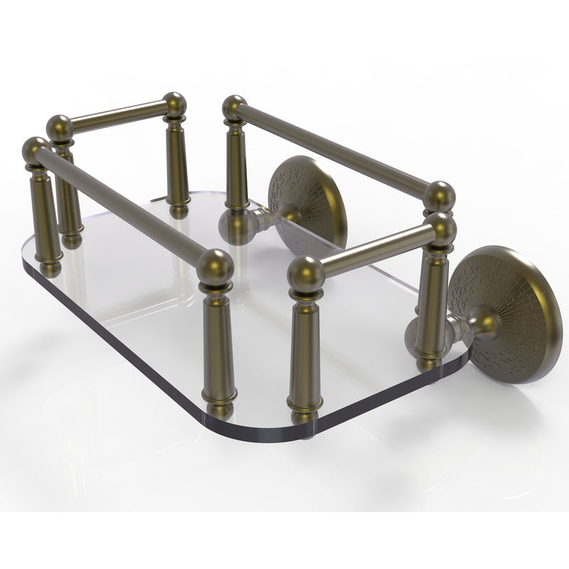 Allied Brass Monte Carlo Collection Wall Mounted Glass Guest Towel Tray MC-GT-5-ABR