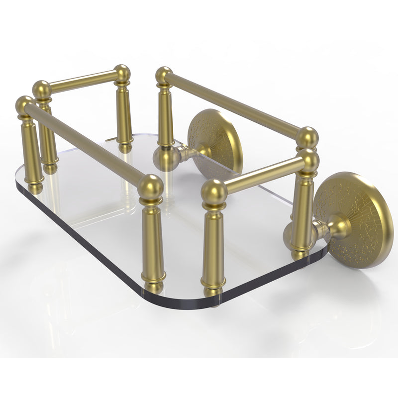 Allied Brass Monte Carlo Collection Wall Mounted Glass Guest Towel Tray MC-GT-5-SBR
