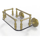 Allied Brass Monte Carlo Collection Wall Mounted Glass Guest Towel Tray MC-GT-6-SBR