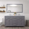 Modern Fittings Caroline 60" Double Bath Vanity with Calacatta Quartz Top and Round Sinks Faucets