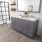 Modern Fittings Caroline 60" Double Bath Vanity with Calacatta Quartz Top and Round Sinks