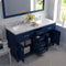 Modern Fittings Caroline 60" Double Bath Vanity with Cultured Marble Quartz Top and Round Sinks