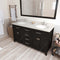 Modern Fittings Caroline 60" Double Bath Vanity with Quartz Top and Round Sinks Faucets