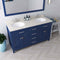 Modern Fittings Caroline 60" Double Bath Vanity with Quartz Top and Round Sinks