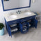 Modern Fittings Caroline 60" Double Bath Vanity with Quartz Top and Round Sinks