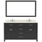 Modern Fittings Caroline 60" Double Bath Vanity with Quartz Top and Square Sinks