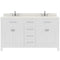 Modern Fittings Caroline 60" Double Bath Vanity with Quartz Top and Square Sinks