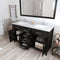 Modern Fittings Caroline 60" Double Bath Vanity with Marble Top and Square Sinks