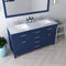 Modern Fittings Caroline 60" Double Bath Vanity with Marble Top and Square Sinks