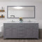 Modern Fittings Caroline 72" Double Bath Vanity with Calacatta Quartz Top and Round Sinks Faucets