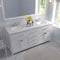 Modern Fittings Caroline 72" Double Bath Vanity with Cultured Marble Quartz Top and Round Sinks