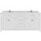 Modern Fittings Caroline 72" Double Bath Vanity with Cultured Marble Quartz Top and Square Sinks