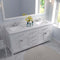 Modern Fittings Caroline 72" Double Bath Vanity with Cultured Marble Quartz Top and Square Sinks